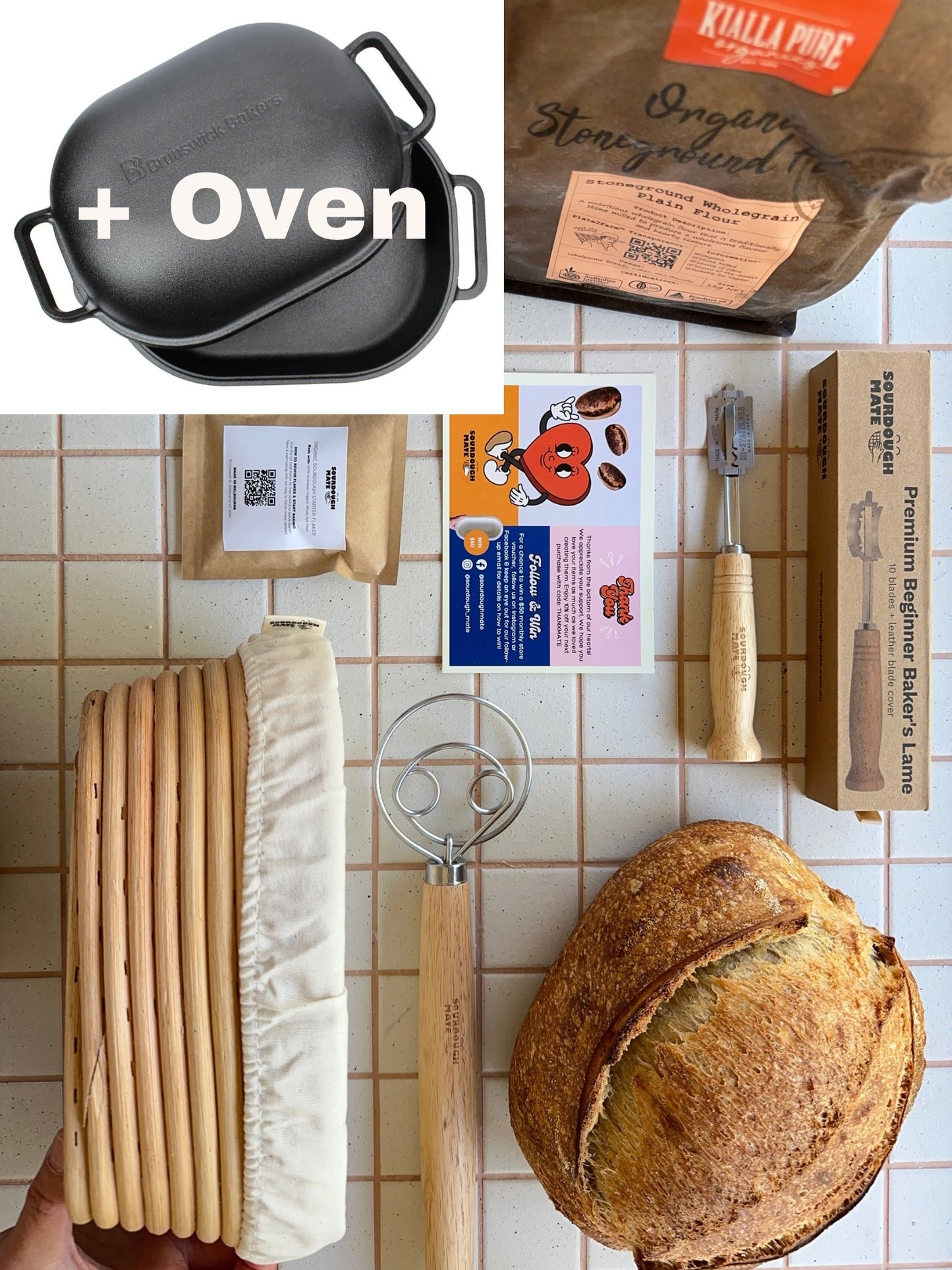 Complete Sourdough Starter Kit + Oven Bundle