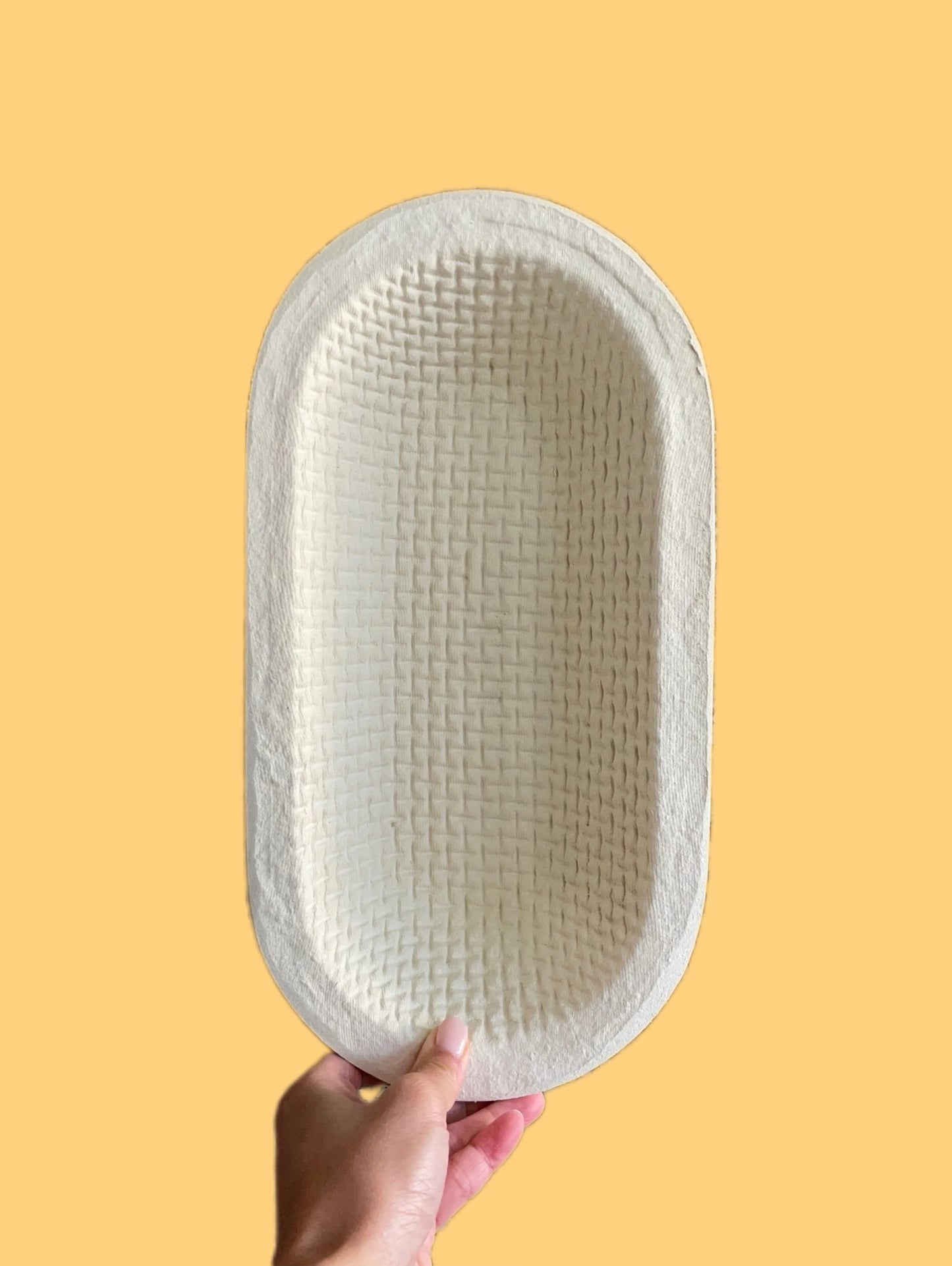 Imperfections: Large Oval Waffle