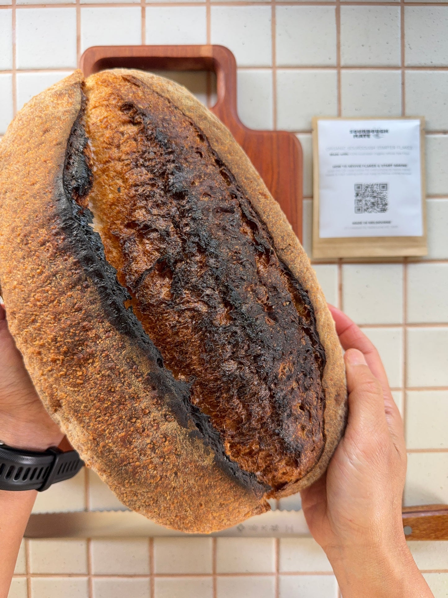 Sourdough bread made with a whole rye starter