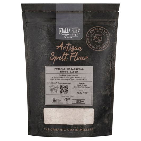 Kialla Pure Organics Wholegrain Spelt Flour 700g
