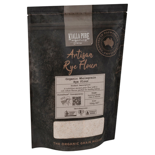 Kialla Pure Organics Wholegrain Rye Flour 700g