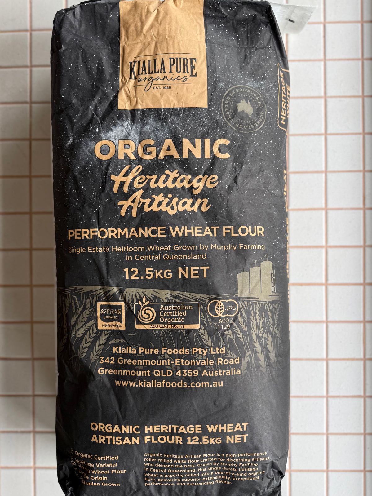 Organic Heritage Wheat Bakers White Flour 12.5KG