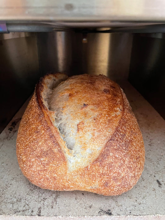 sourdough baked on stone