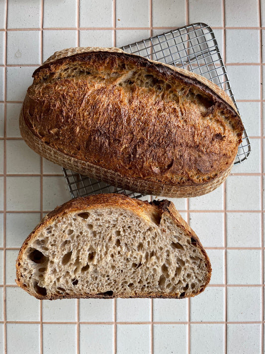 100% Wholegrain Sourdough Bread Recipe