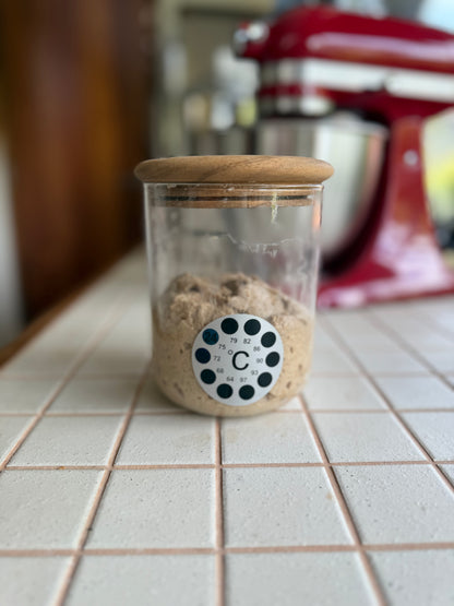 Temperature Sticker Jar Thermo Sticker for starter jars – Sourdough Mate