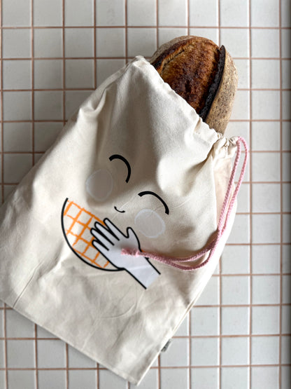 Re-usable Organic Linen Bread Bag