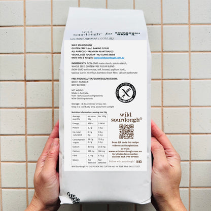 Gluten Free 1-to-1 All Purpose Baking Flour by Wild Sourdough