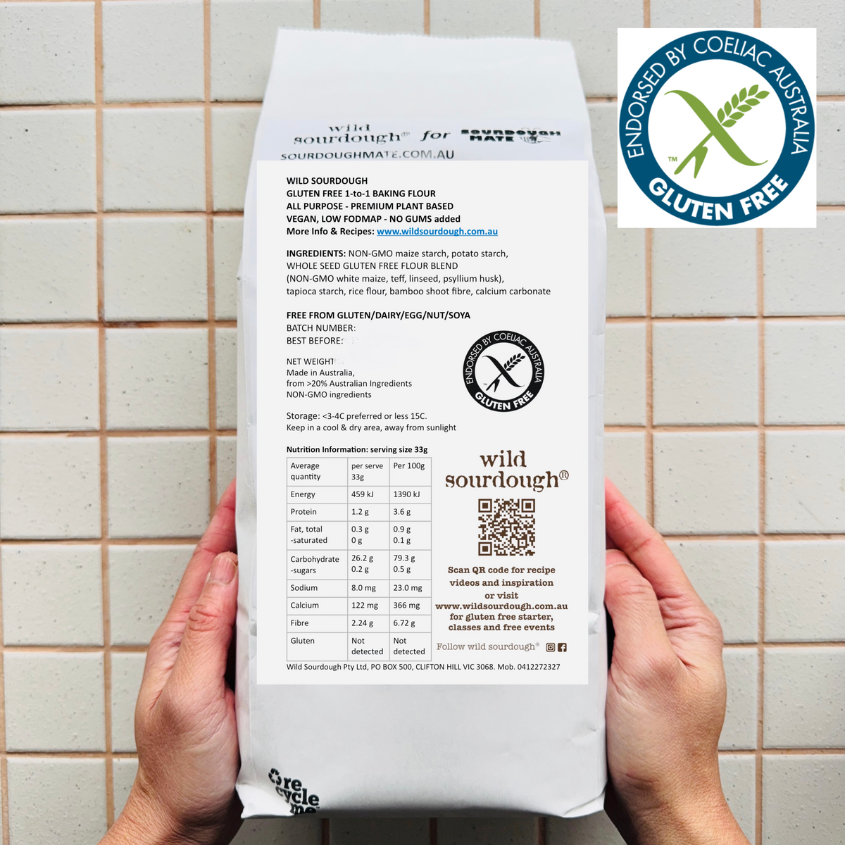 2kg Gluten-Free 1:1 All-Purpose Flour | Plain Flour Substitute
