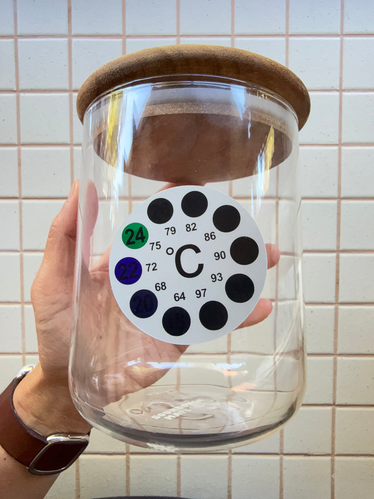 Temperature Sticker Jar Thermo Sticker for starter jars – Sourdough Mate