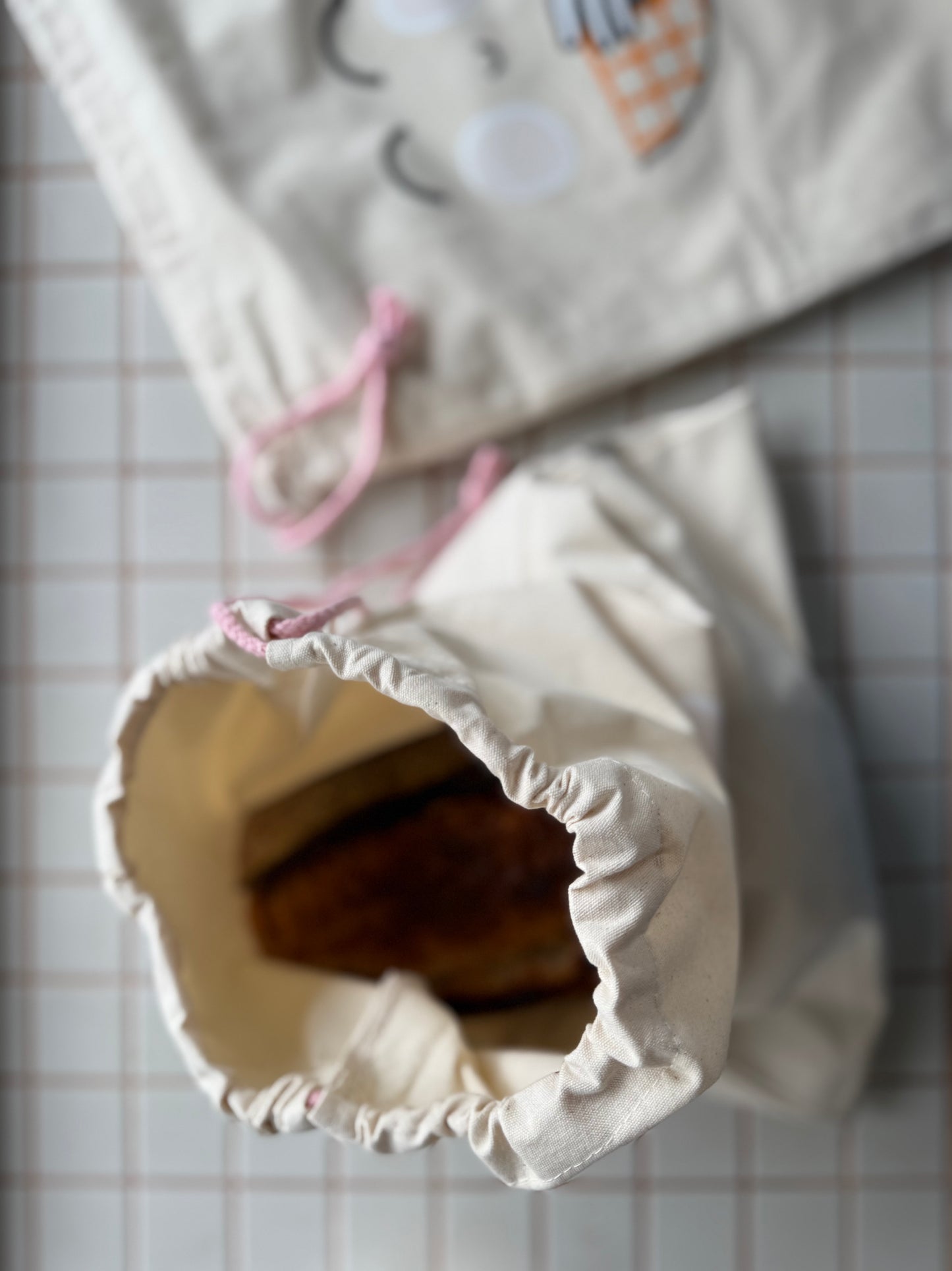 Re-usable Organic Linen Bread Bag