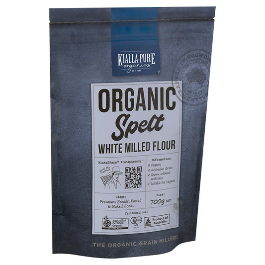 Kialla Pure Organics White Spelt Flour 700g