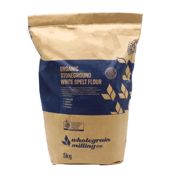 organic stoneground white spelt flour