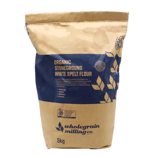 organic stoneground white spelt flour