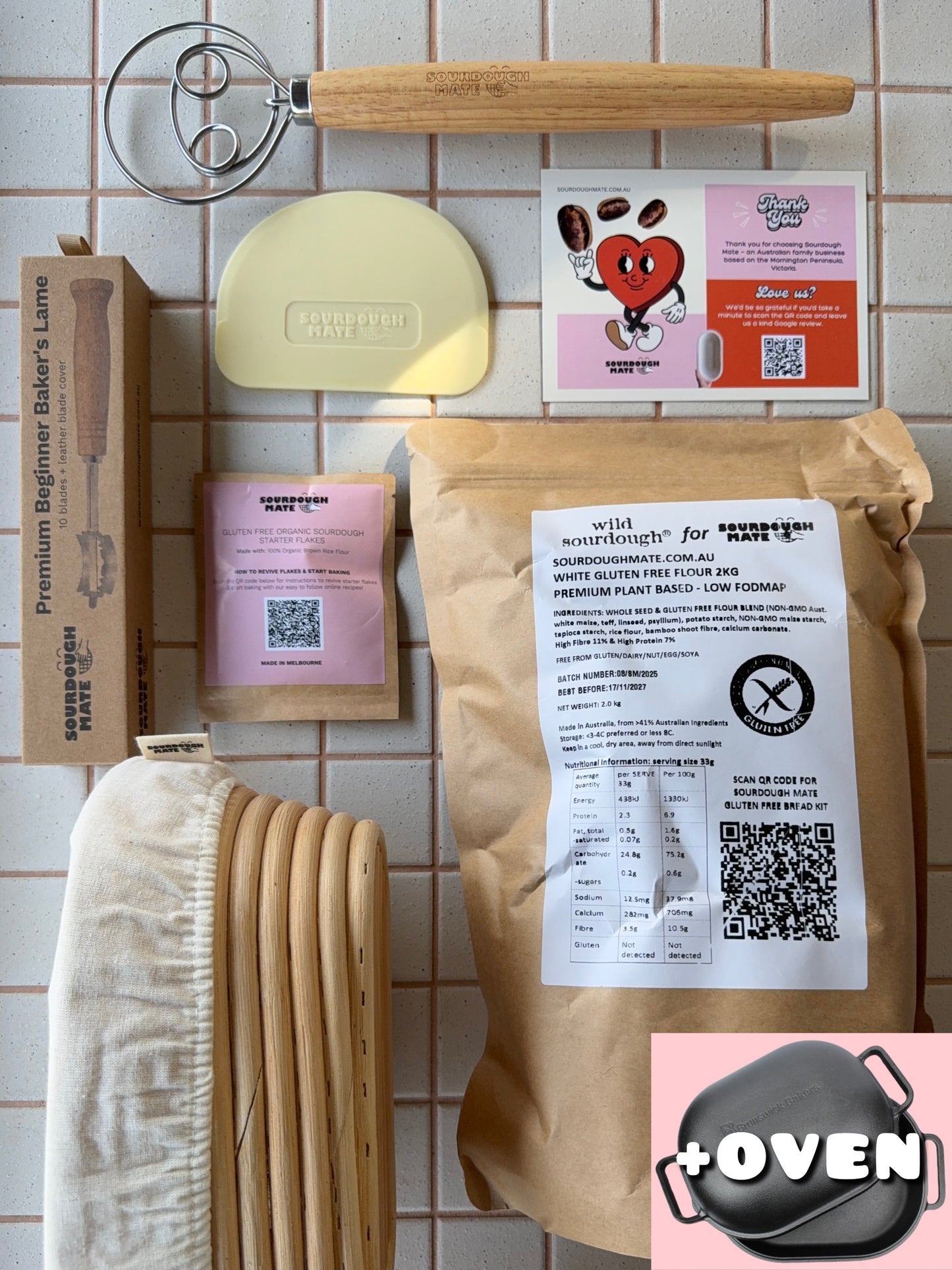 Gluten-Free Classic Sourdough Starter Kit + Oven | Bundle Save $68.70