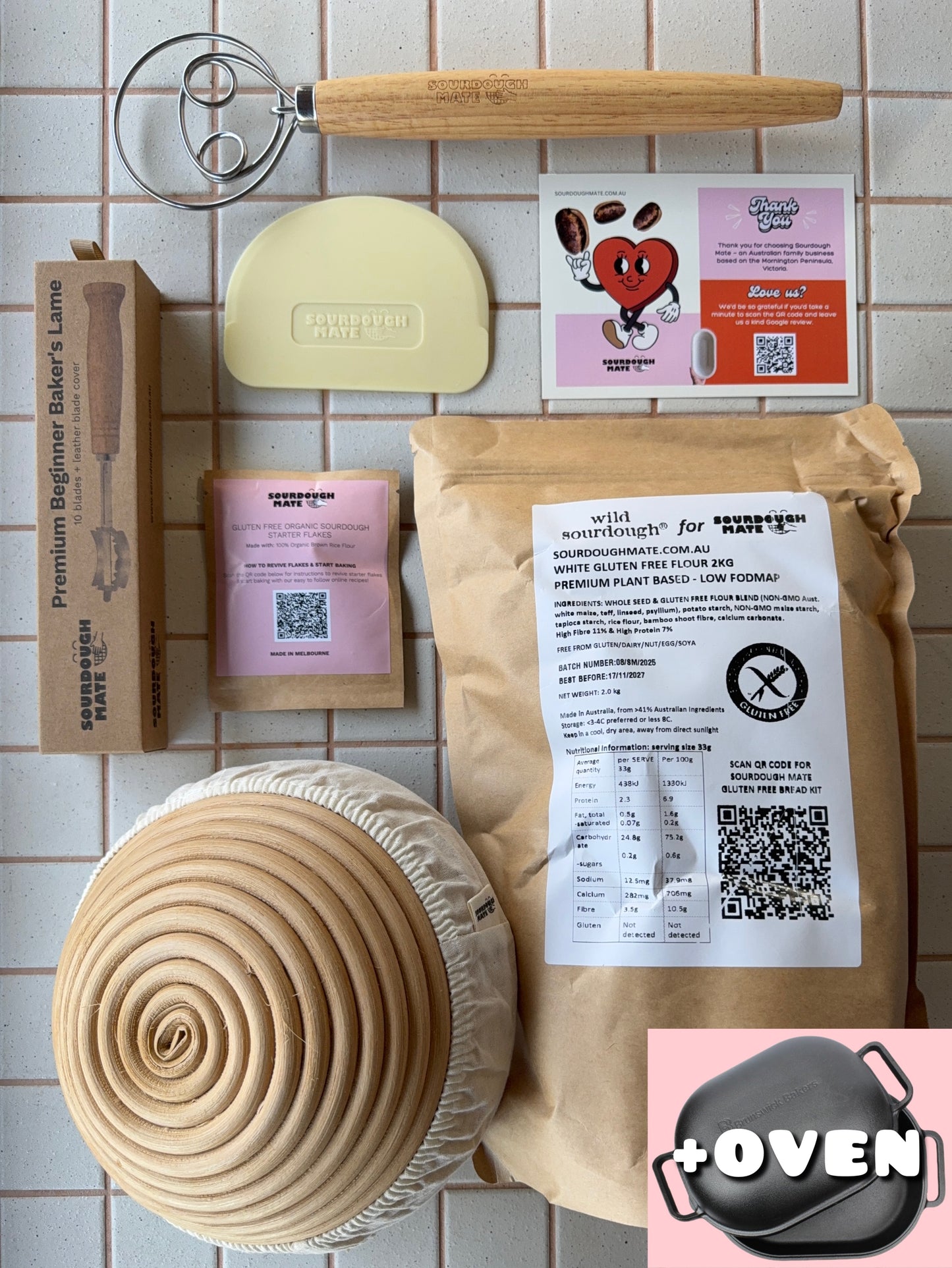 Gluten-Free Classic Sourdough Starter Kit + Oven | Bundle Save $68.70