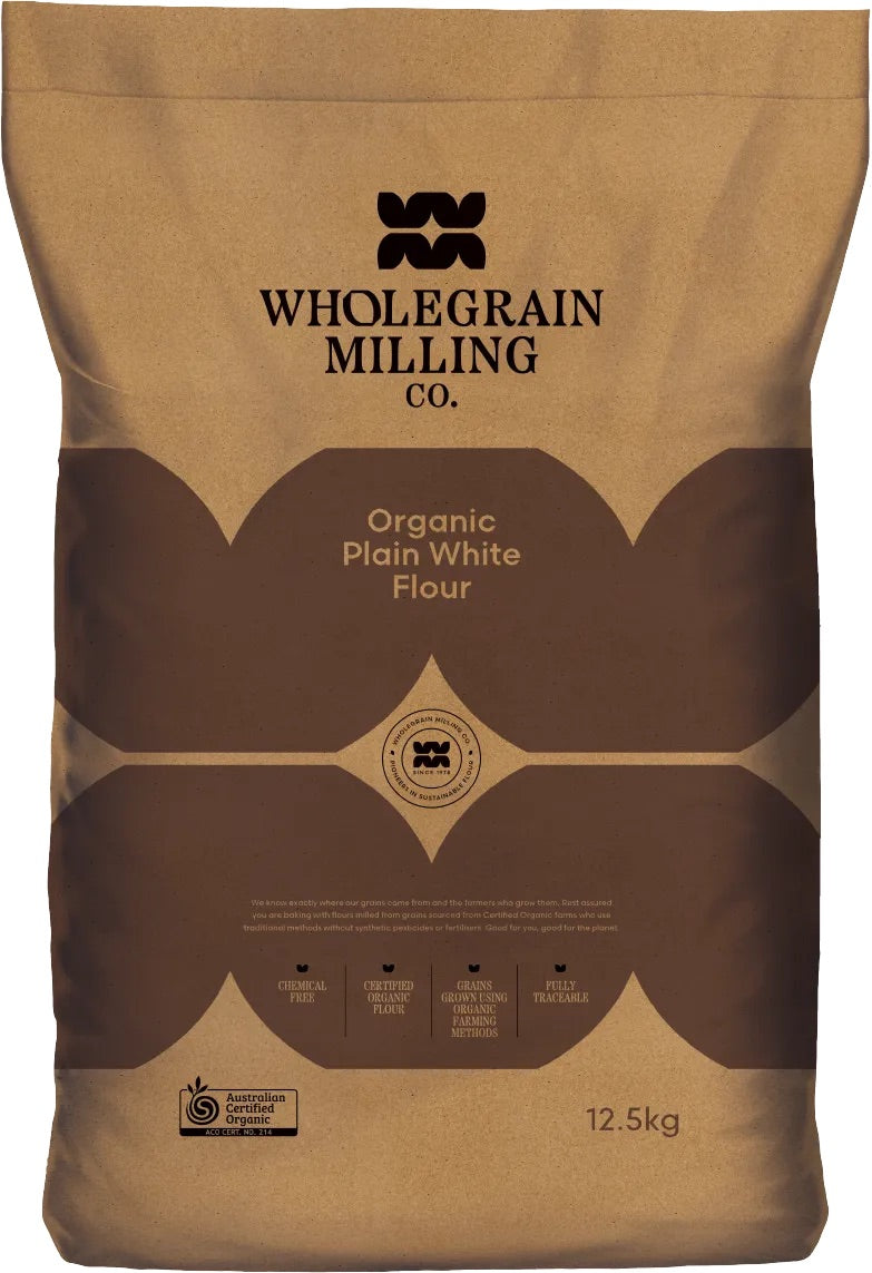 Organic Plain White Flour (Low Protein) 12.5kg