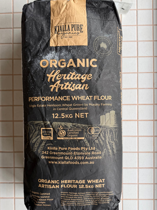 Organic Heritage Wheat Bakers White Flour 12.5KG