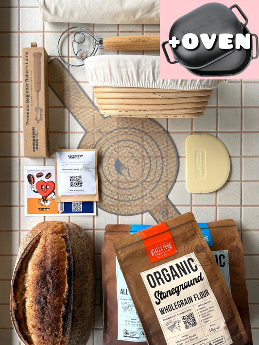 Deluxe Organic Wheat Sourdough Kit + Dutch Oven | Bundle & Save 25%